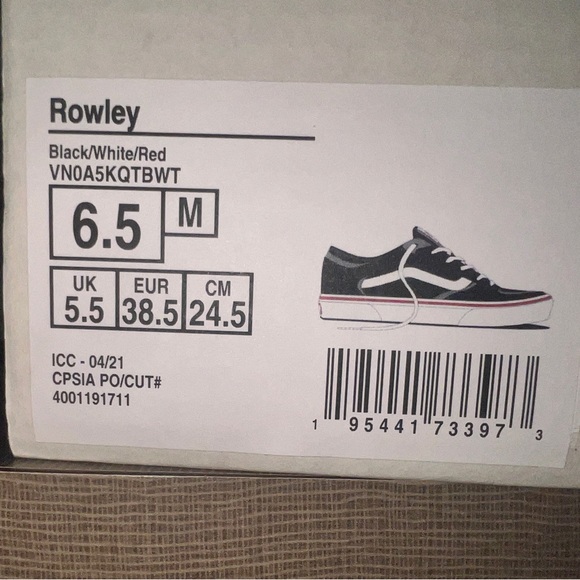 Vans Rowley sz 6.5 Men 8.0 Woman - Picture 8 of 10